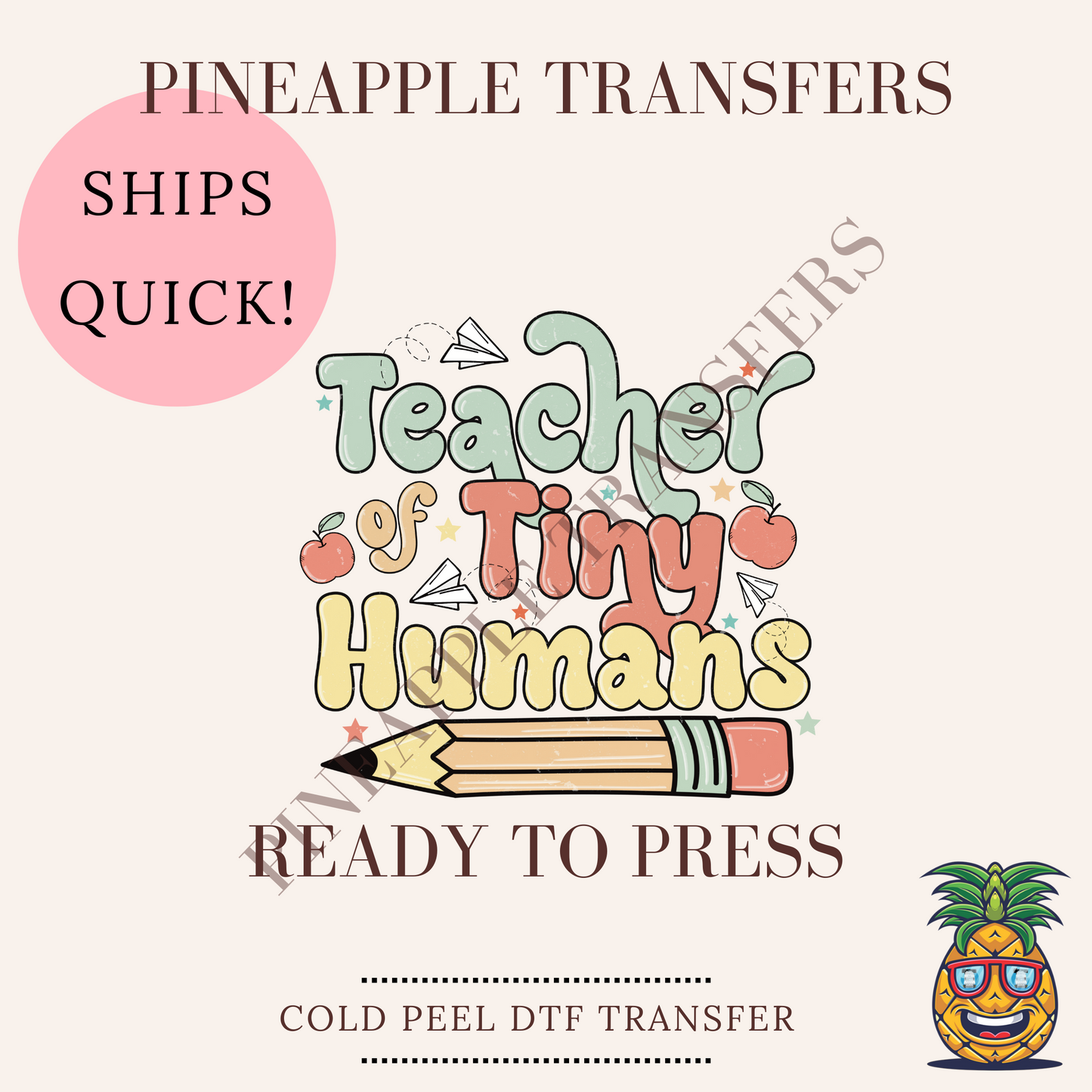 Teacher of tiny humans - DTF print