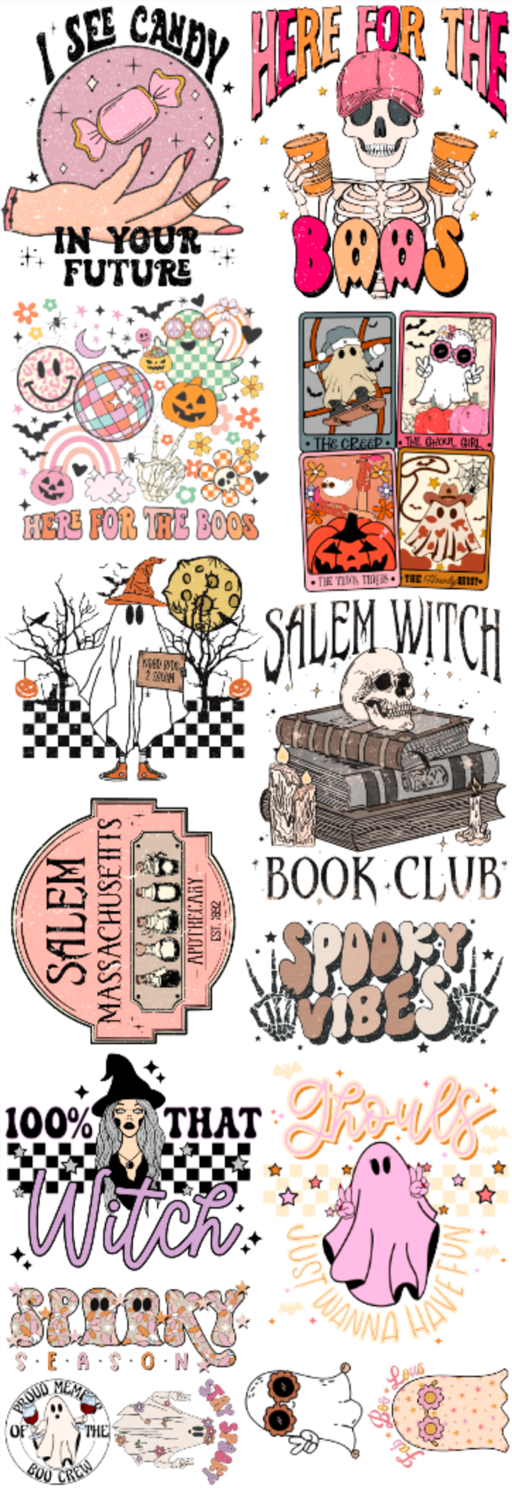 Halloween Adult Gang sheet
