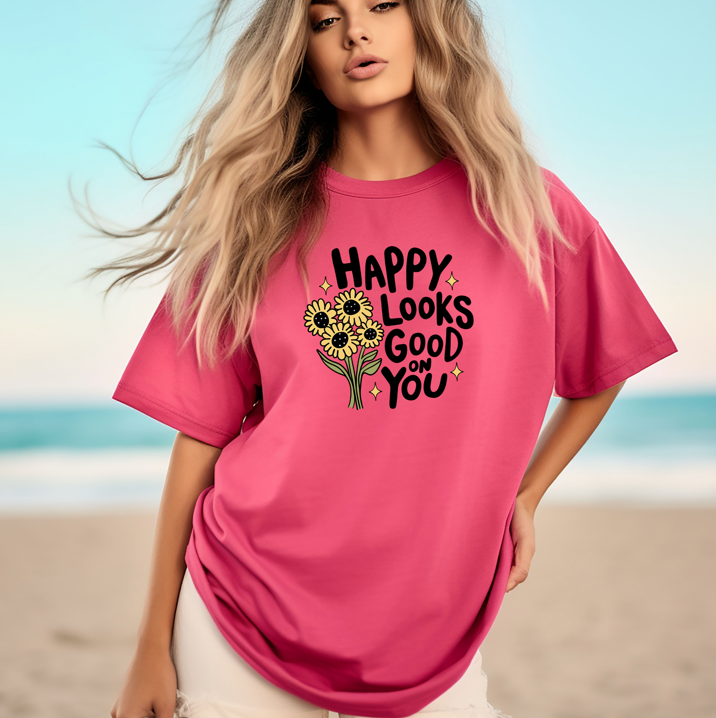 Happy looks good on you