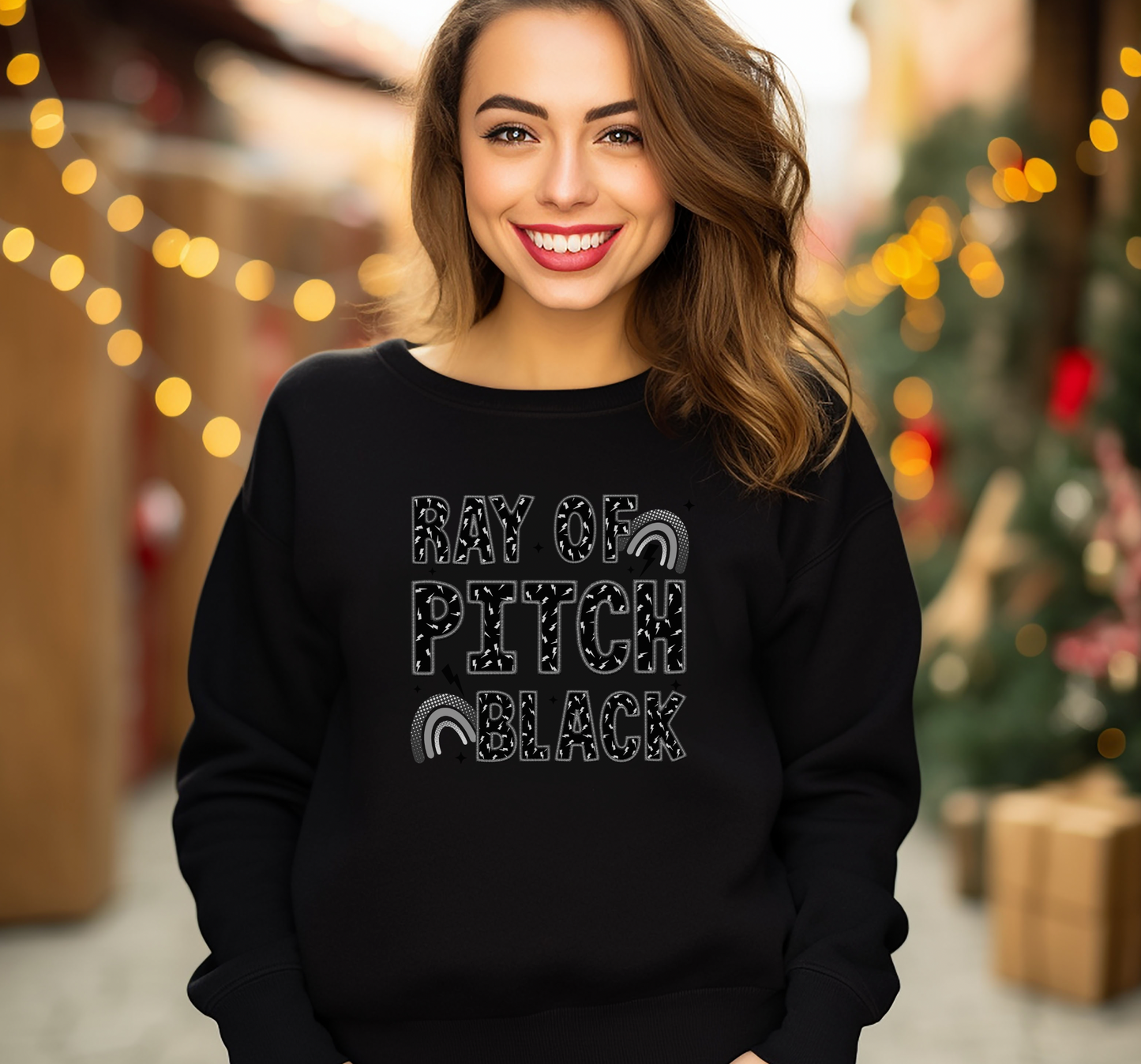 Ray of pitch black (faux embroidery)