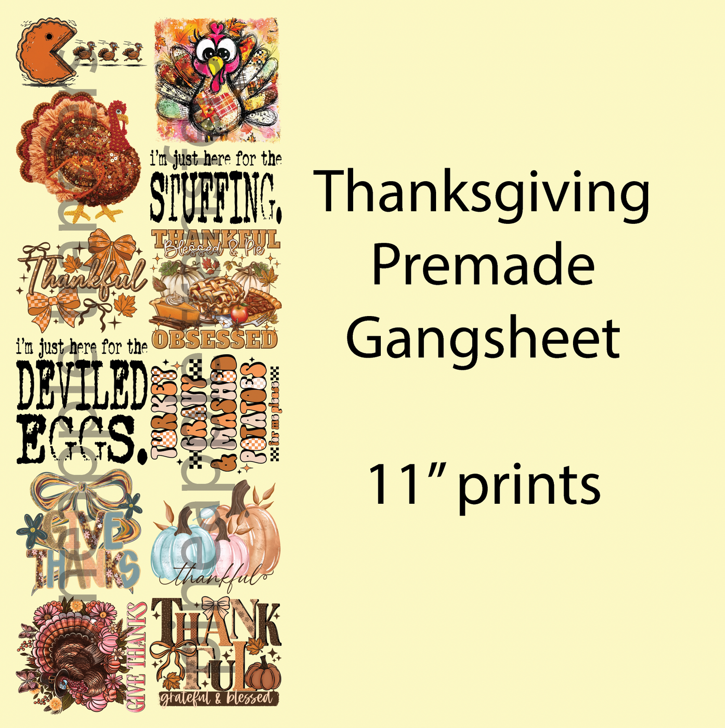 Thanksgiving Premade gangsheet