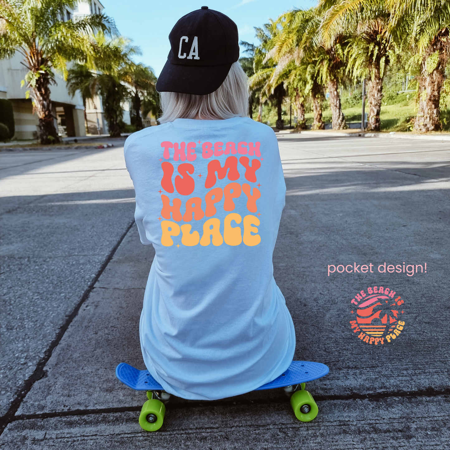 The beach is my happy place | POCKET SOLD SEPARATELY