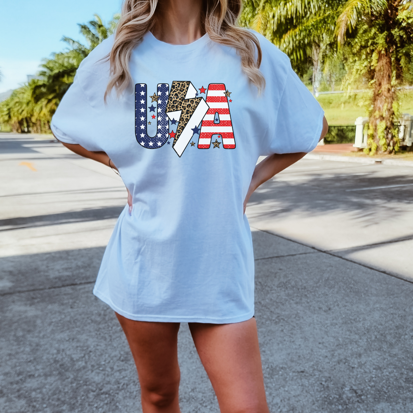 USA leopard - DTF print