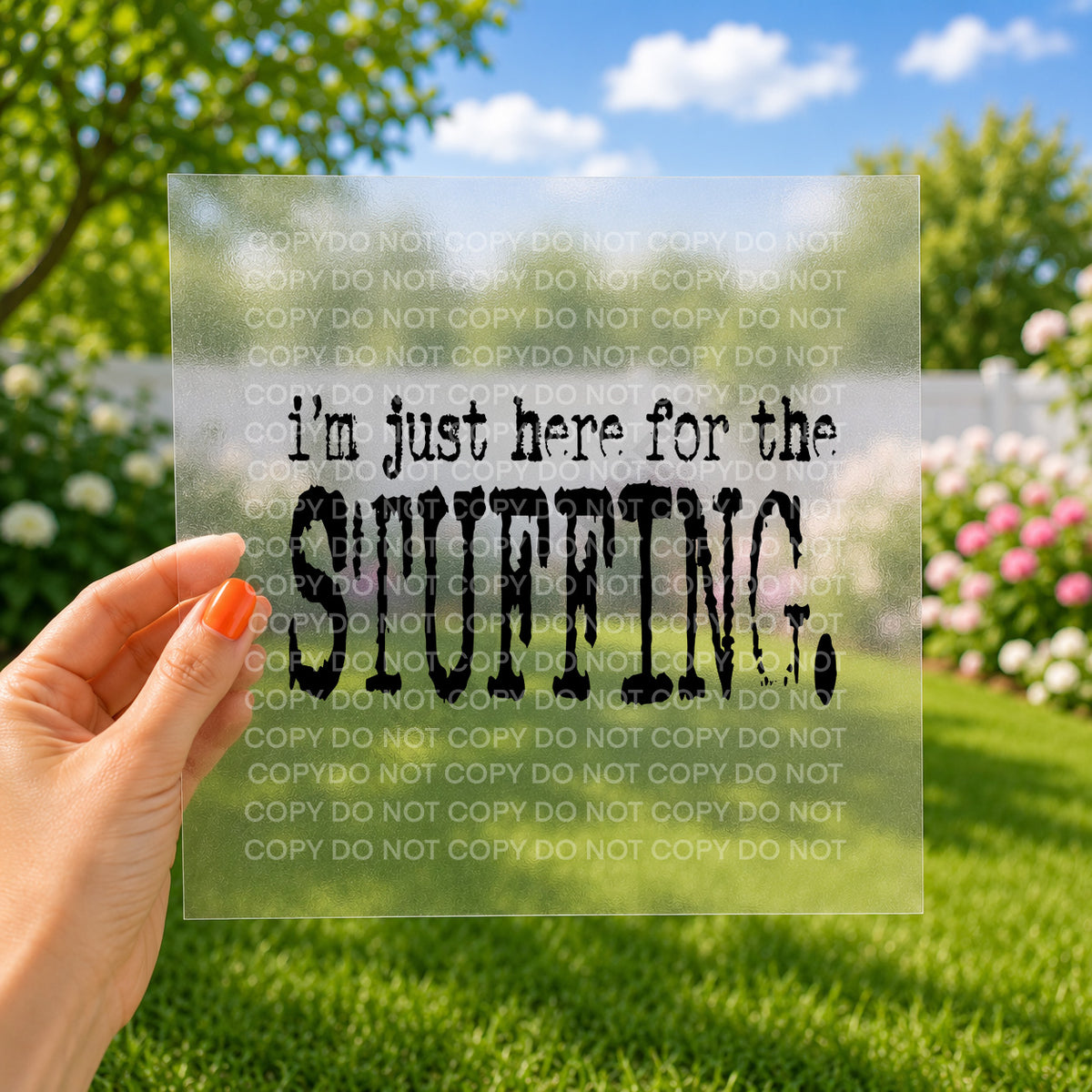 I'm just here for the stuffing
