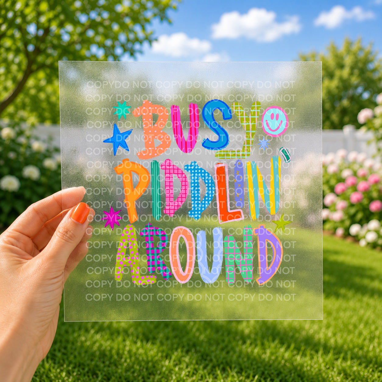 Busy piddlin' around