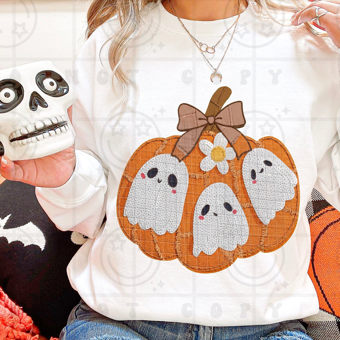 Pumpkins and ghost