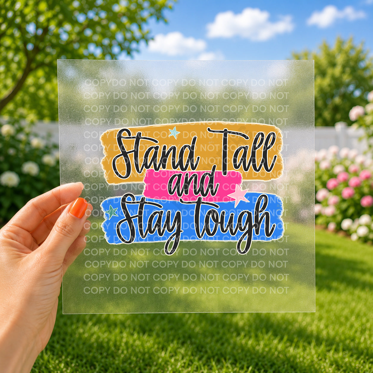 Stand tall and stay strong