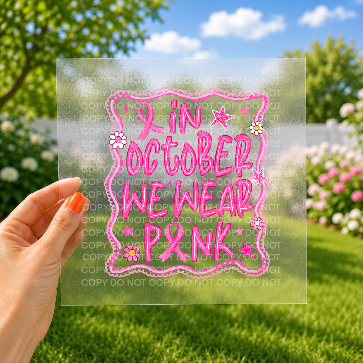 In october we wear pink