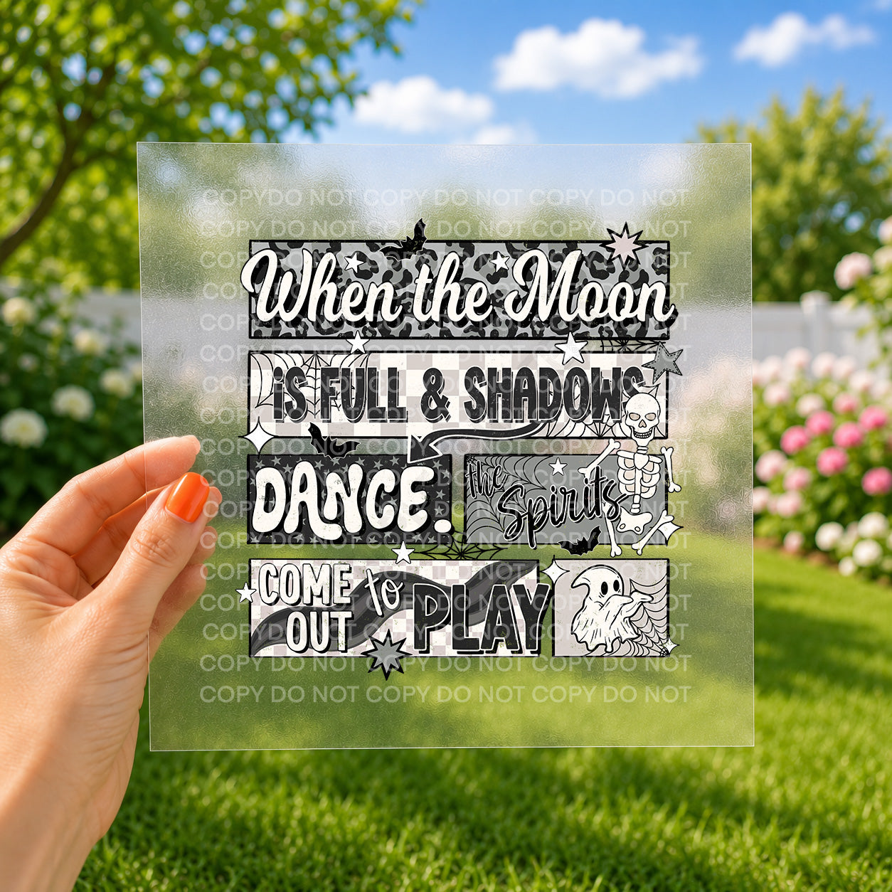 When the moon is full & shadows dance