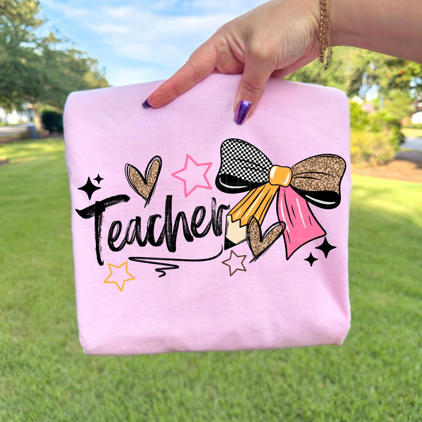 Teacher with bow