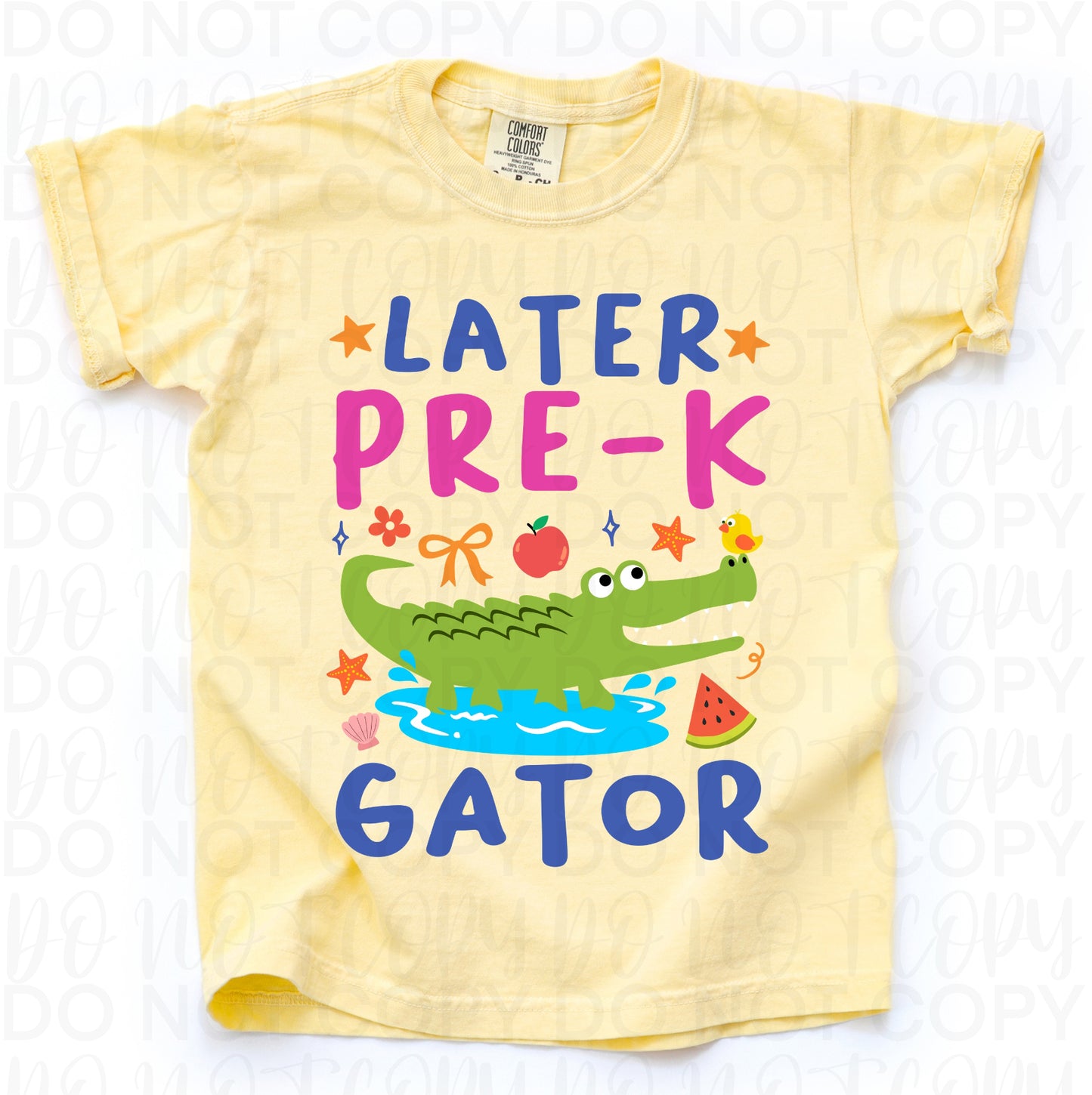 Later pre-k gator (pink) (9.5")