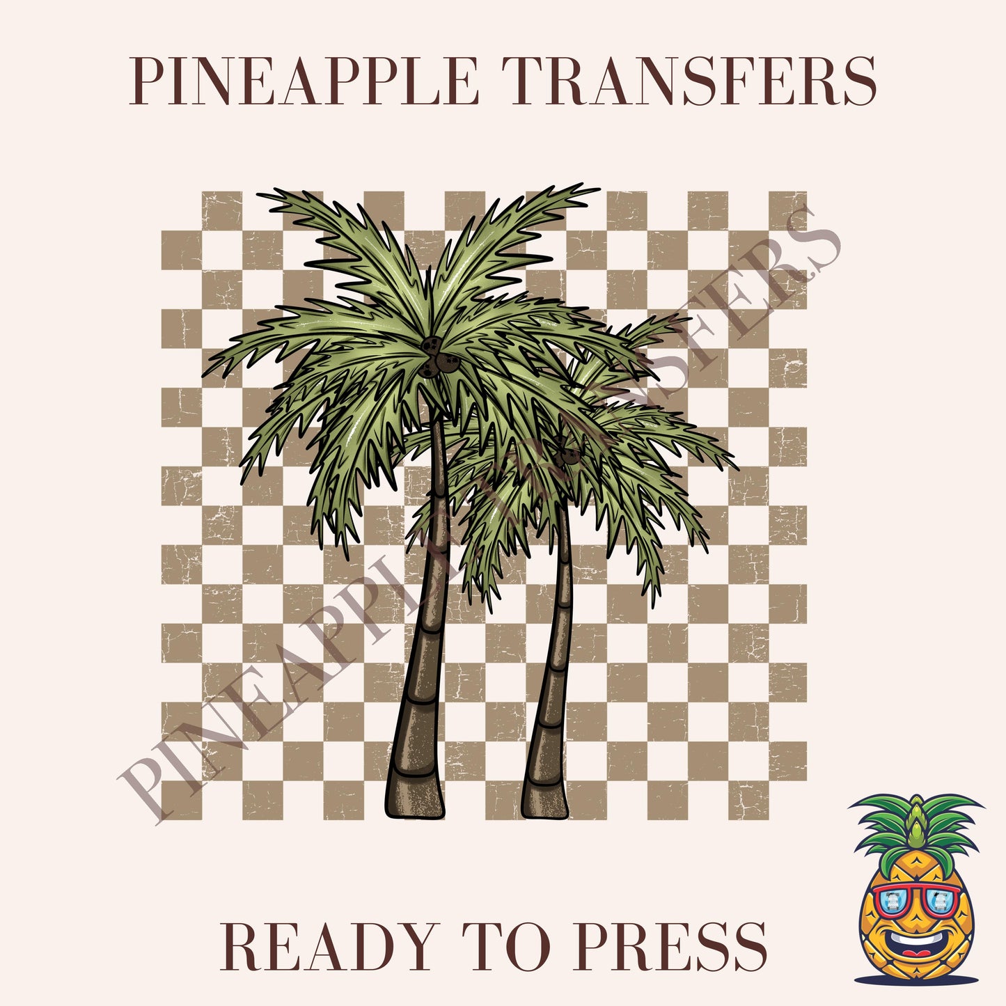 Palm trees checkered
