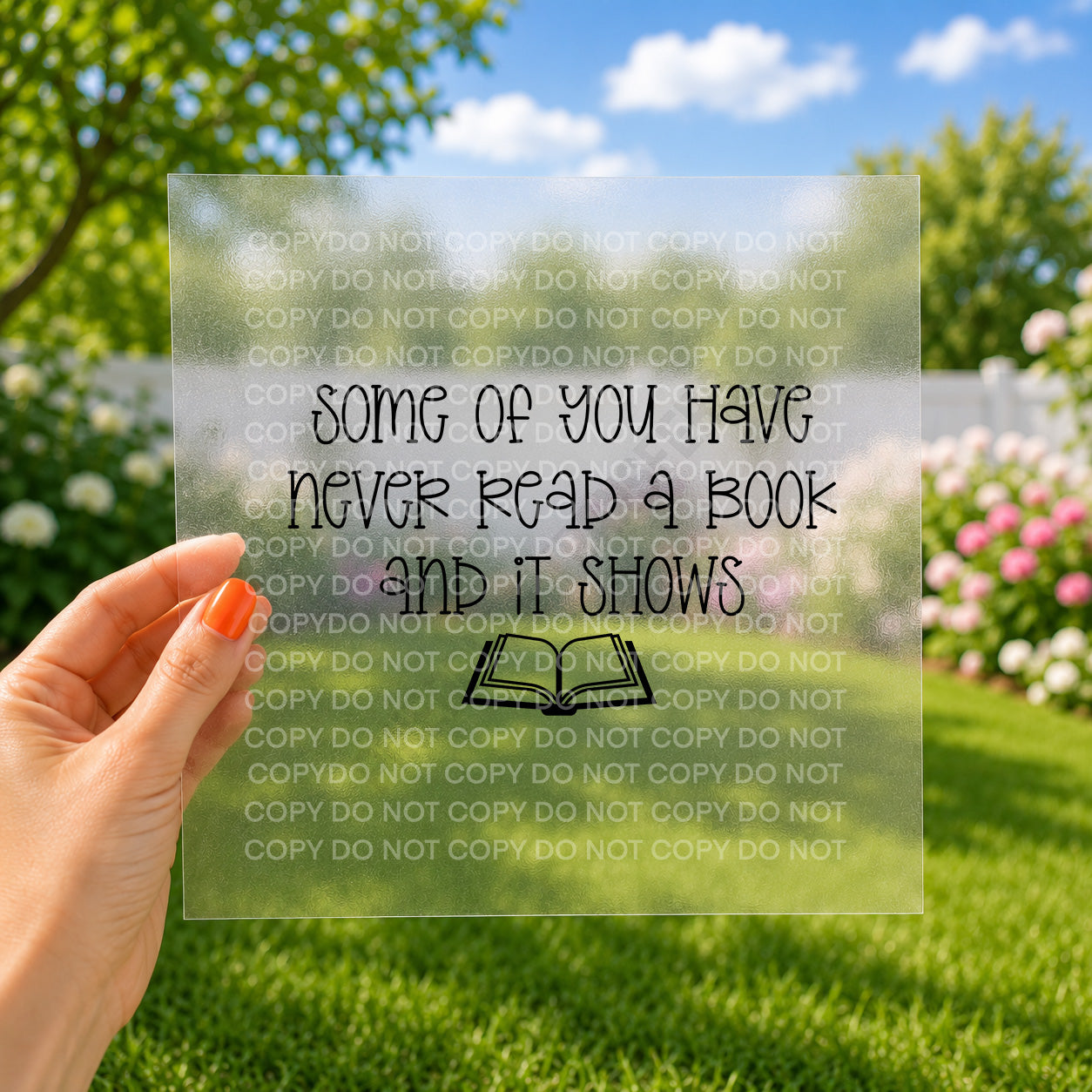 Some of you have never read a book and it shows