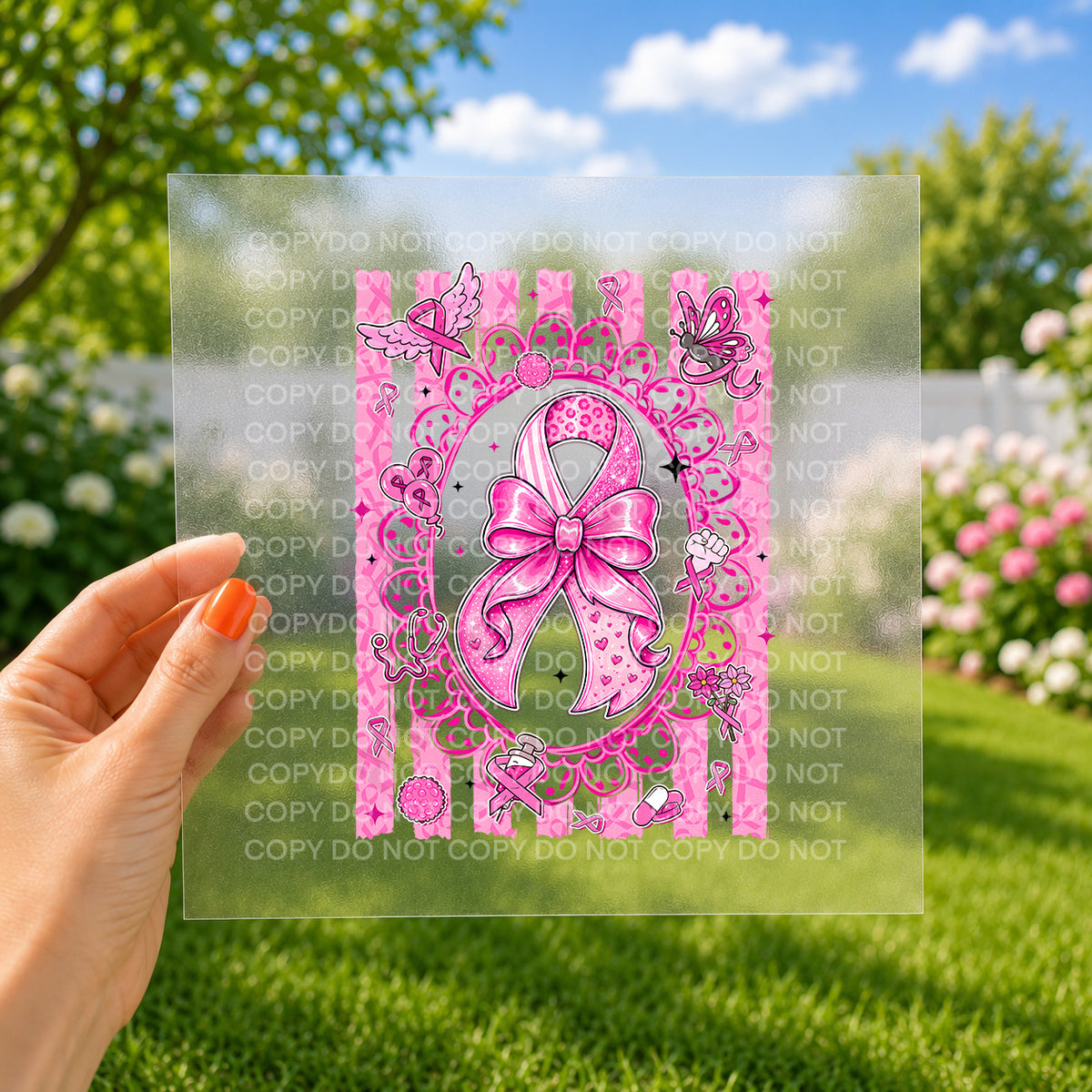 Ribbon with frame