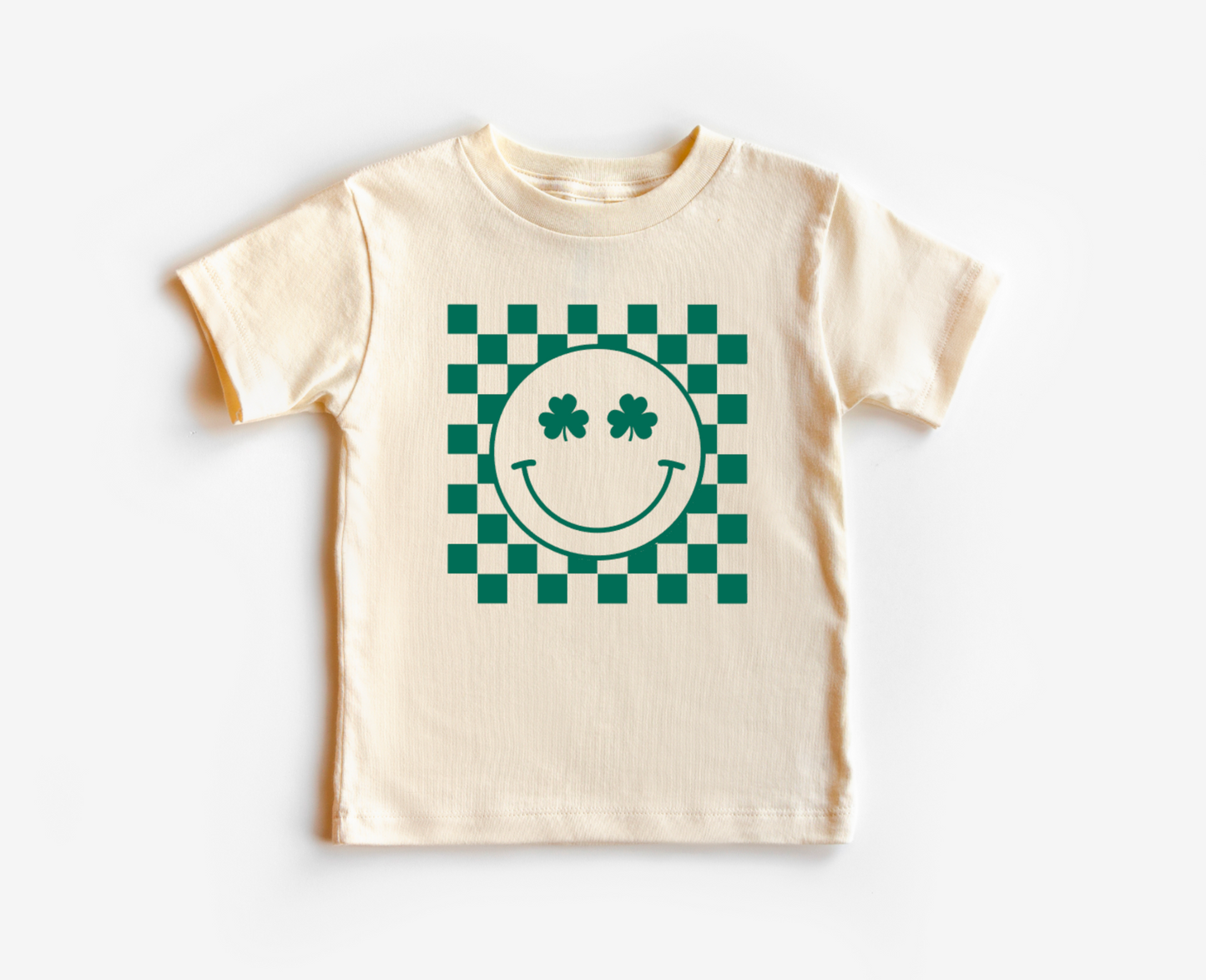 Clover Smiley Face - DTF print 7.5x7.5 toddler