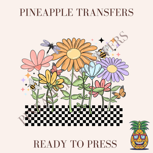Checkered flowers