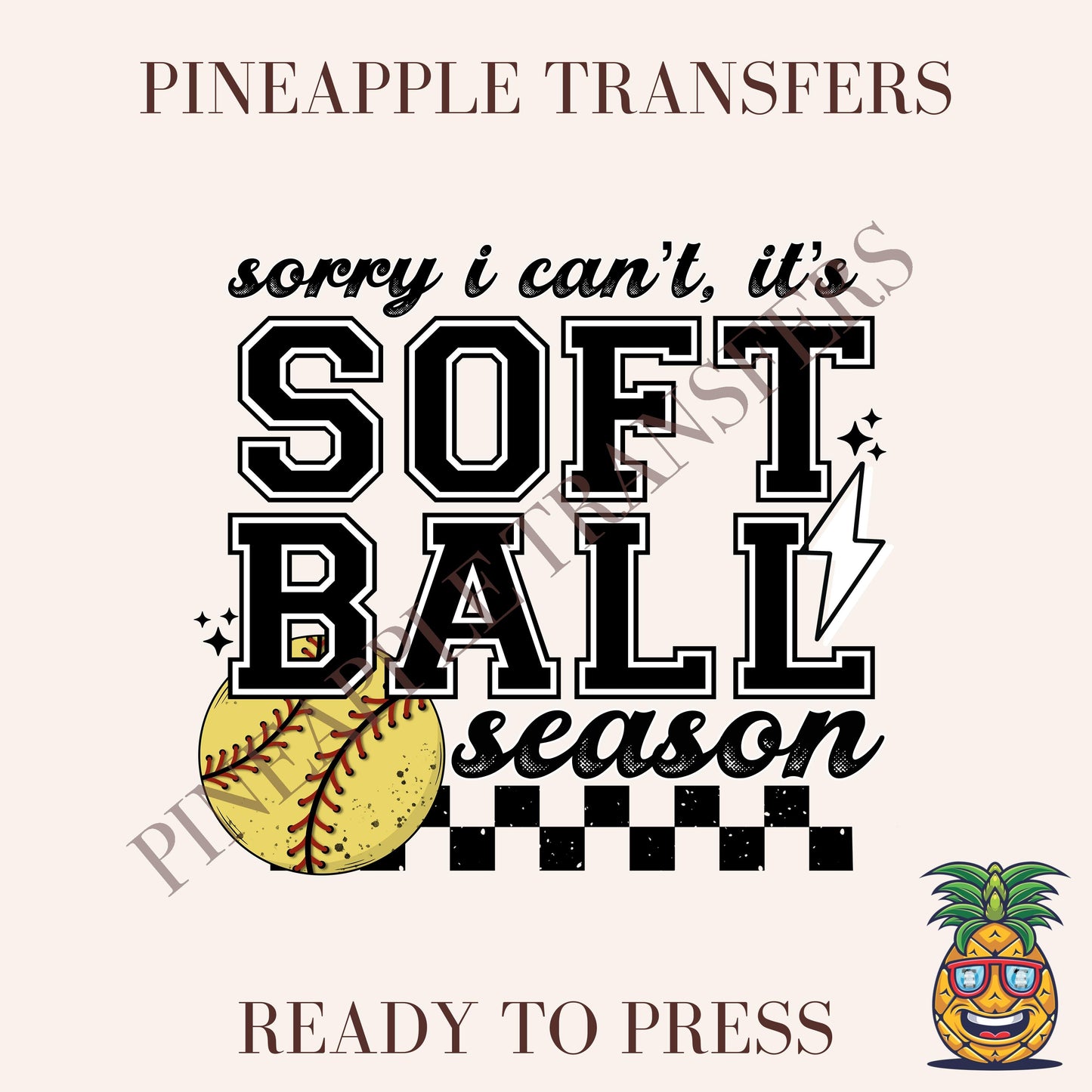 Sorry I can't softball season