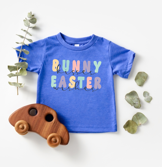 Bunny kisses easter wishes