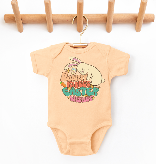 Bunny kisses easter wishes