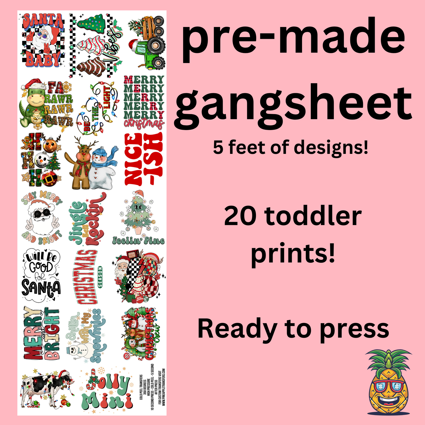 Christmas Toddler Gang Sheet (1)