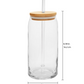 20 oz Glass Cup with Bamboo Lid & Glass Straw