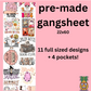 Halloween Adult Gang sheet