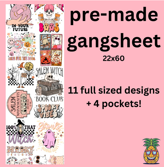 Halloween Adult Gang sheet
