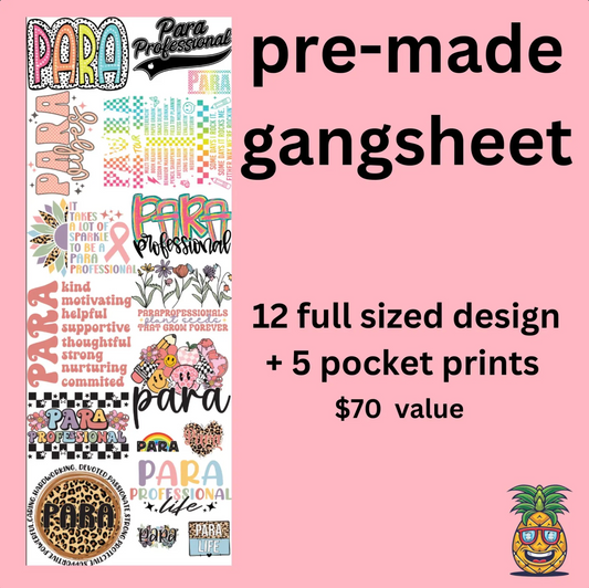 Para premade gangsheet