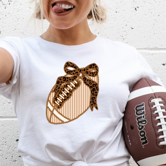 Football seersucker -  11 inch - VENMO SALE