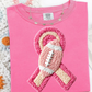 Breast Cancer Football (fake crochet)
