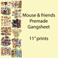Mouse & friends premade gangsheet