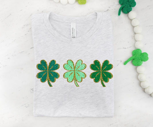 Faux chenille patch St Patrick's