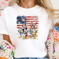 GLITTER PRINT - USA DISNEY