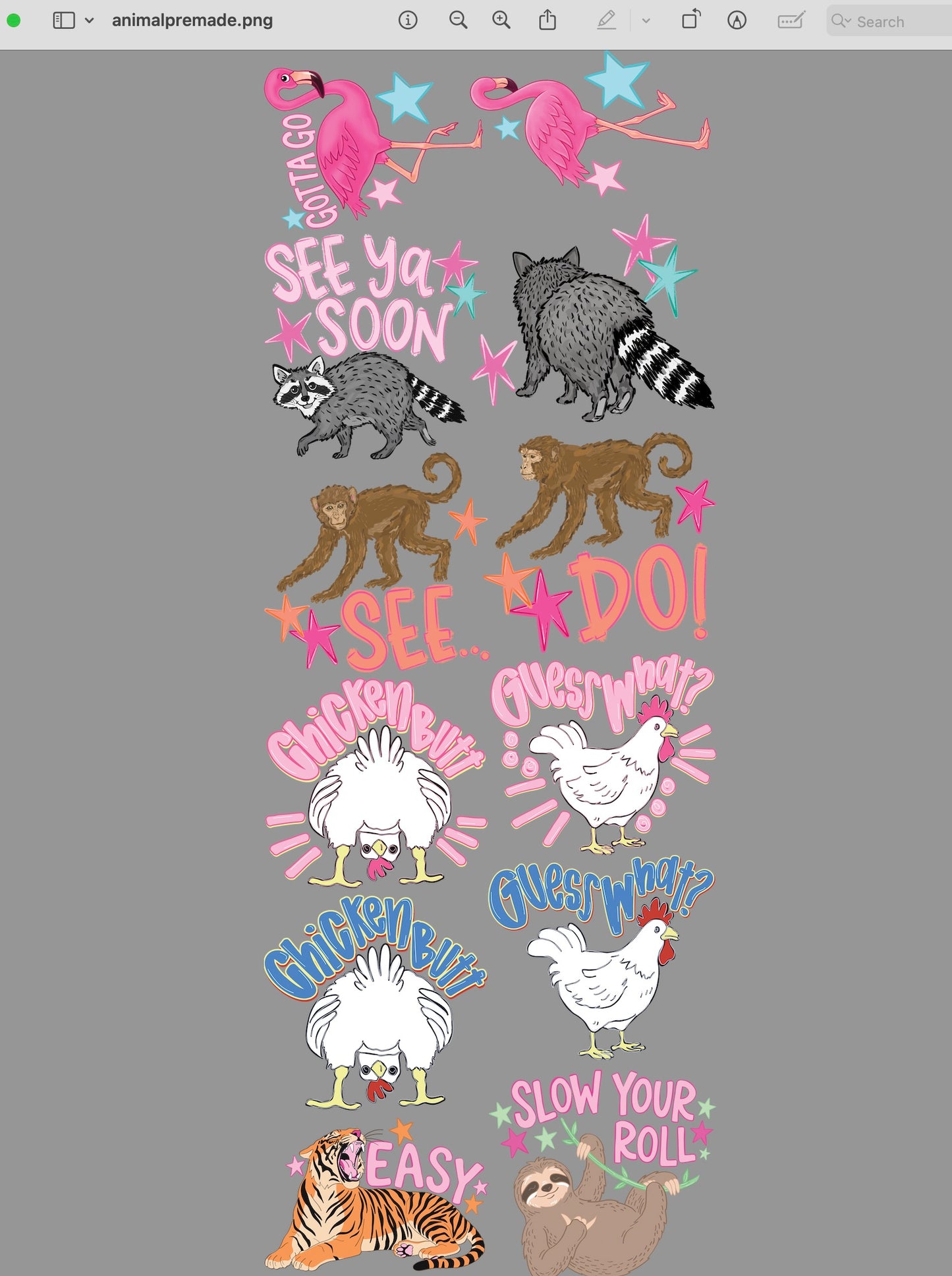 Animal Premade sale