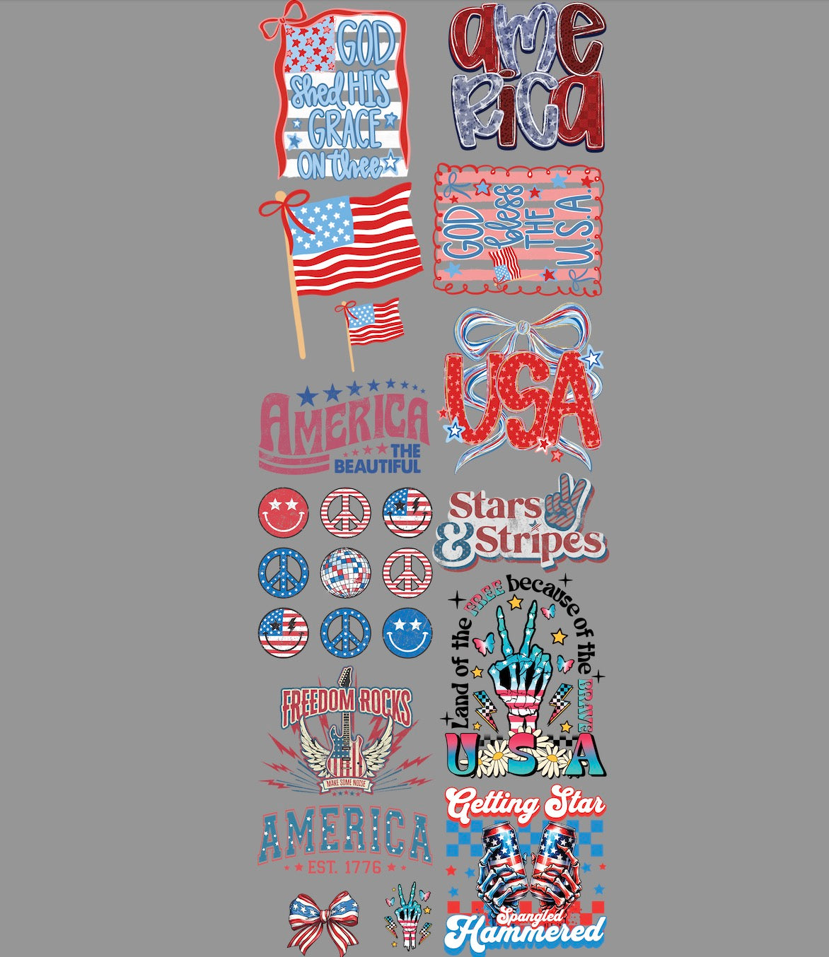 4th of July (2) premade Sale