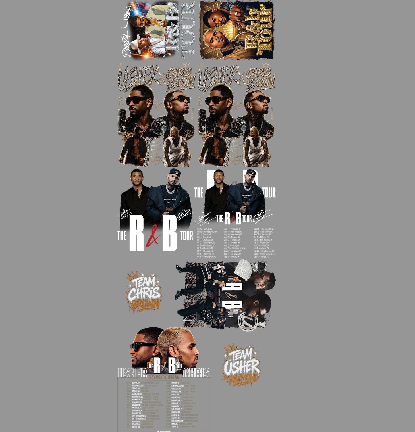 Chris and Usher - premade sale
