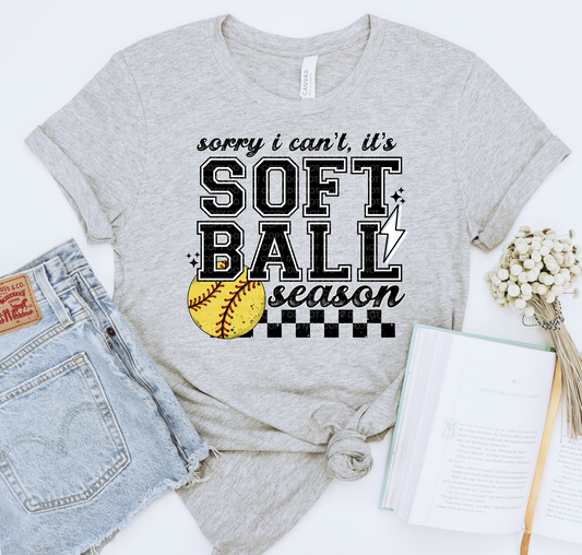 Sorry I can't softball season