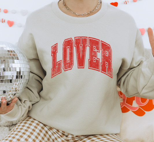 Valentine's day transfer - Lover in red - Distressed