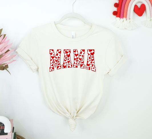Mama with hearts