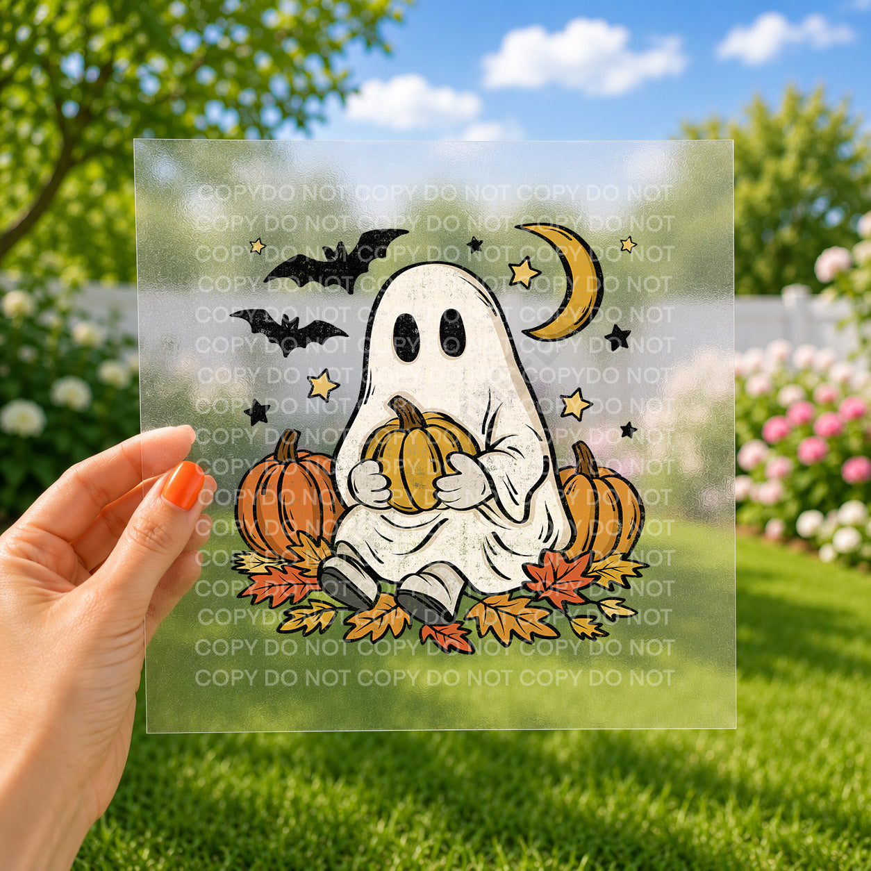 Ghost with pumpkin