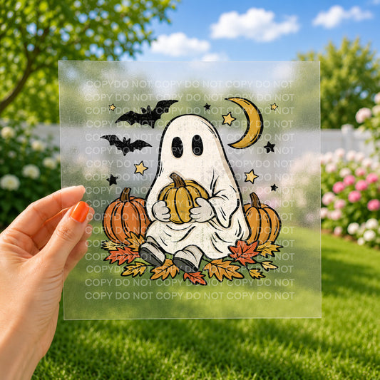 Ghost with pumpkin