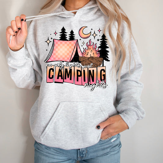 No city lights just camping lights