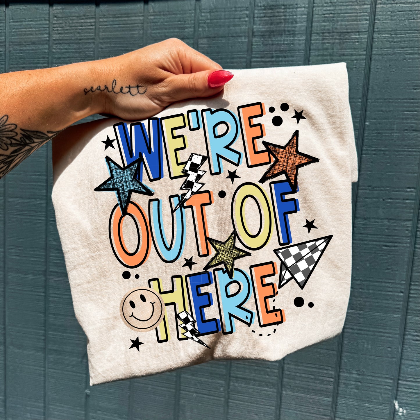 We're out of here