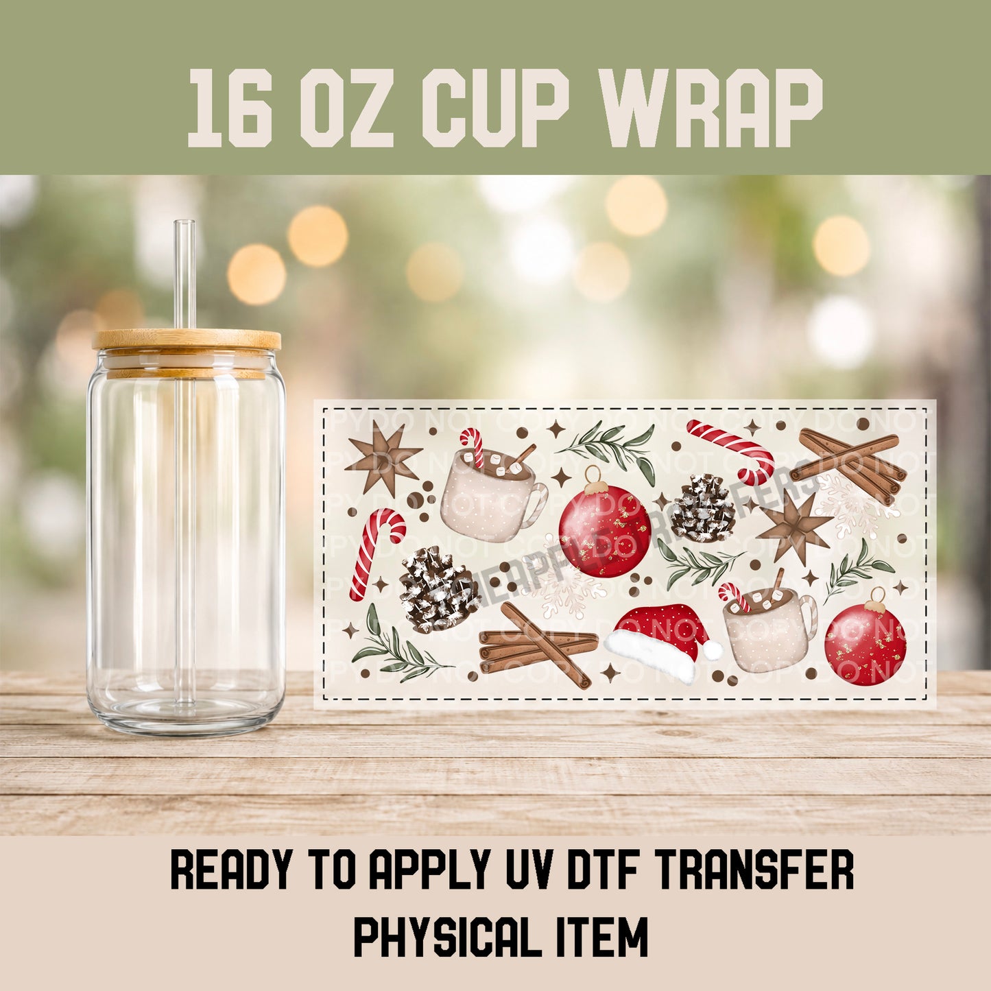 Ornaments and hot cocoa