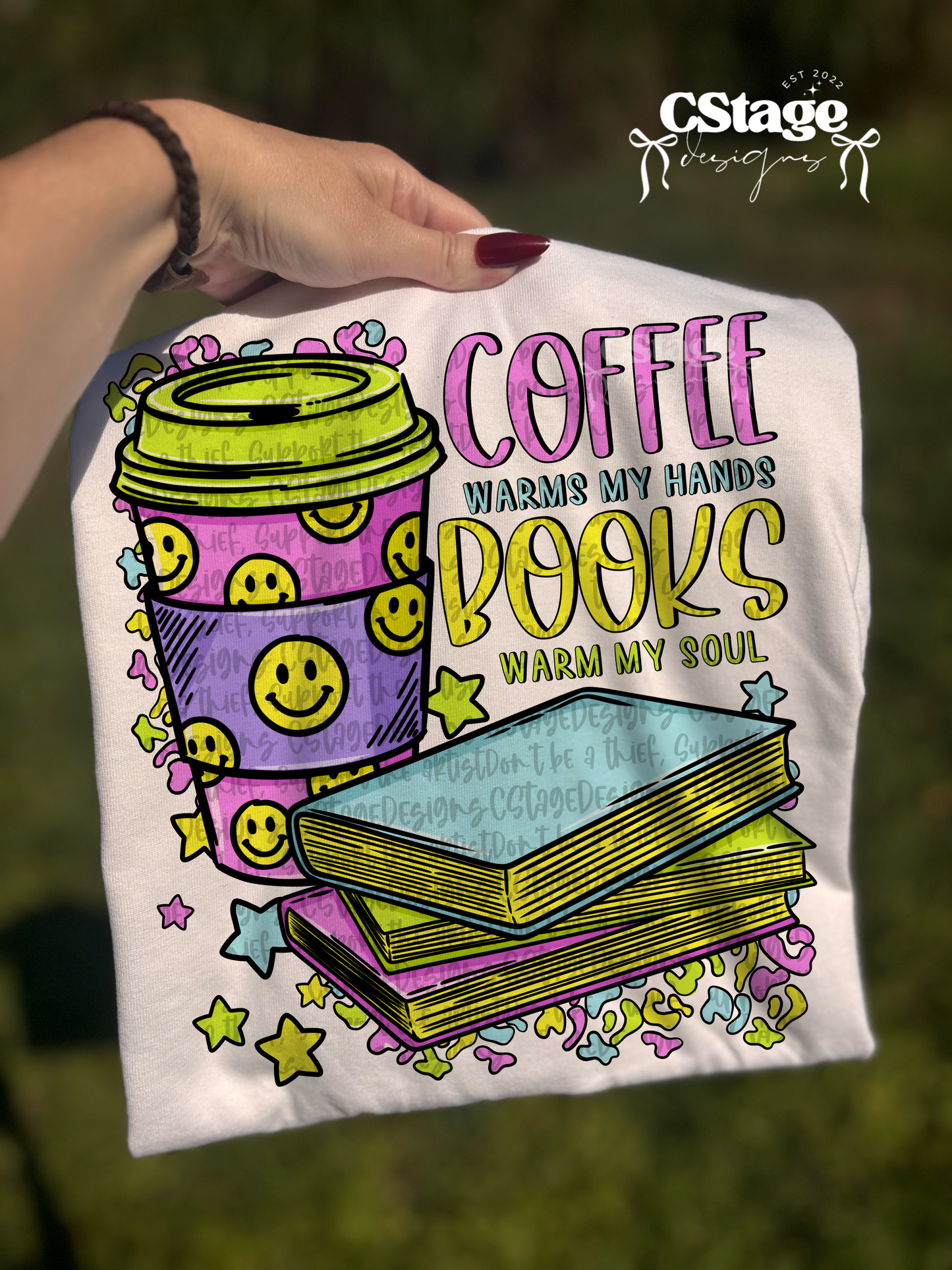 Coffee warms my hands, books warm my soul
