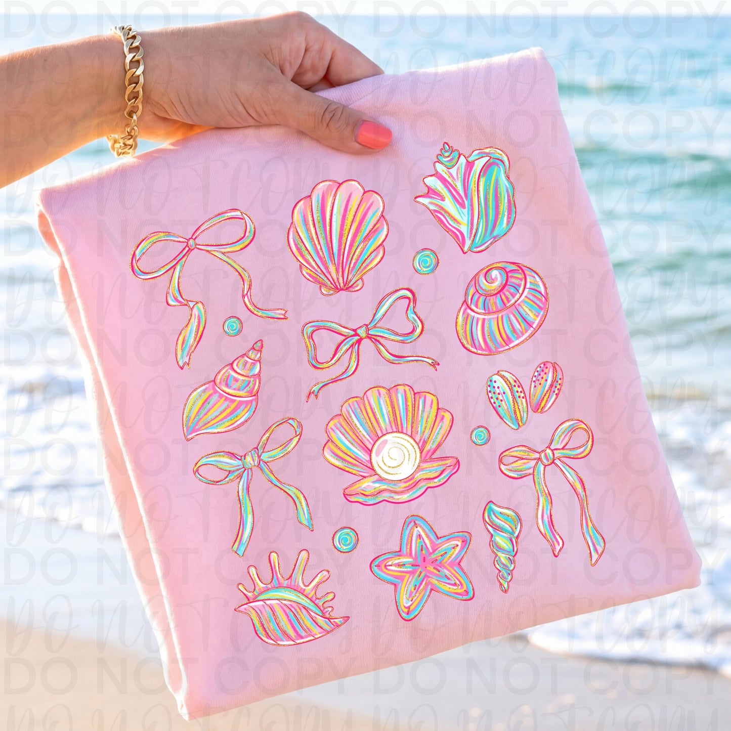 Sea shells collage