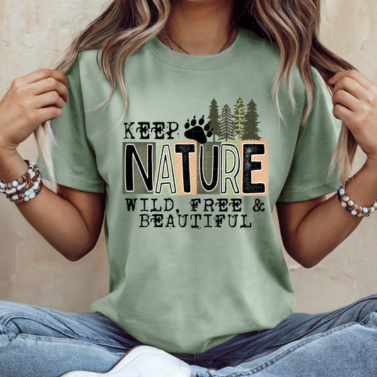 Keep nature free wild and beautiful