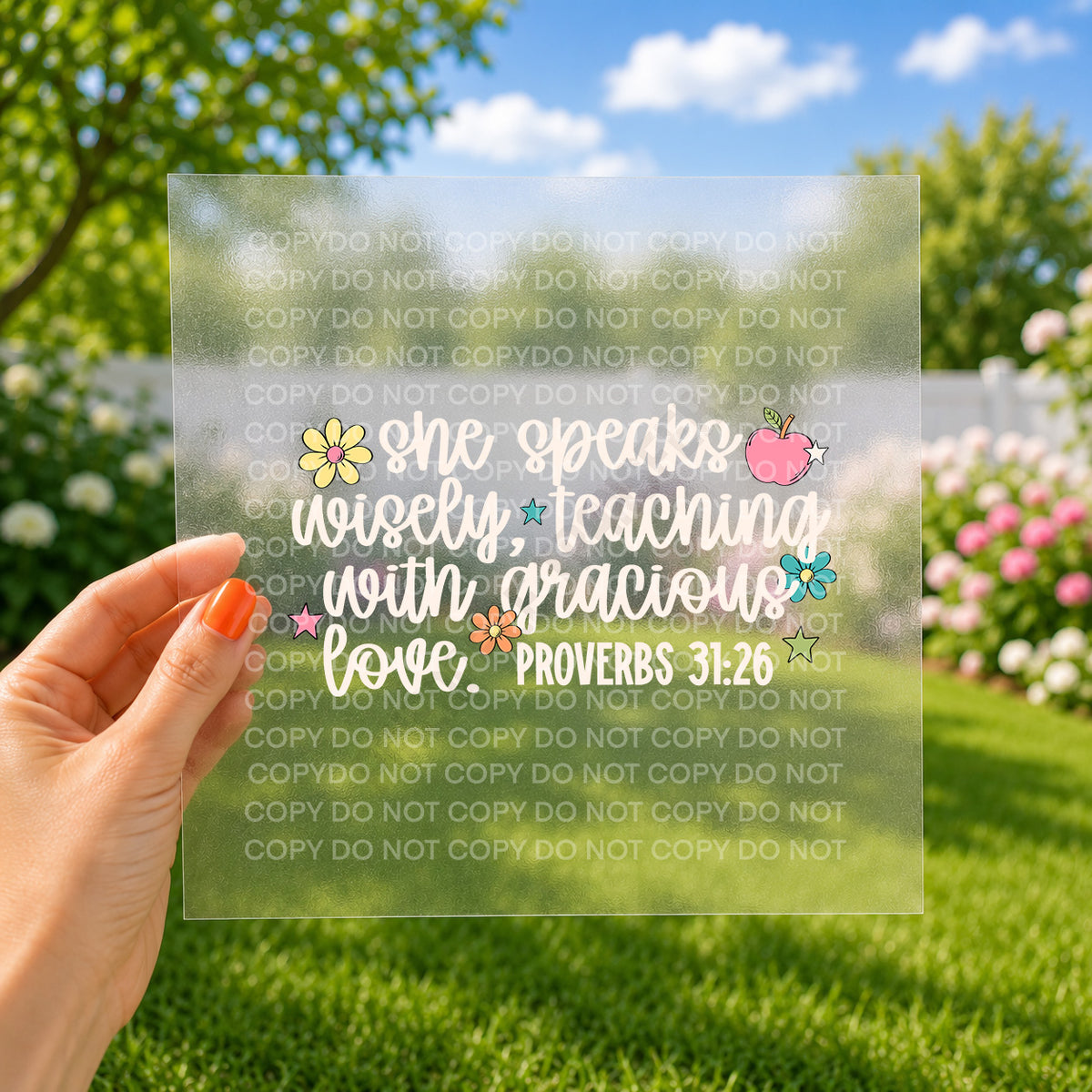 She speaks wisely, teaching with gracious love
