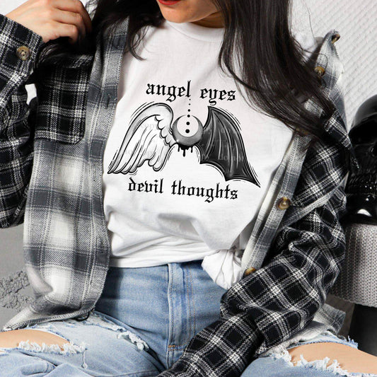 Angel eyes devil thoughts