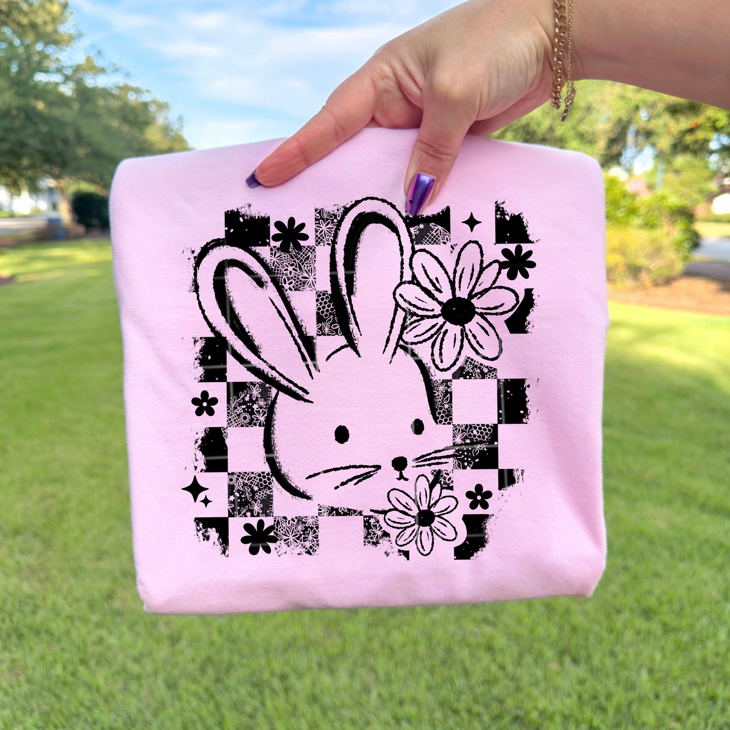 Distressed bunny (black)